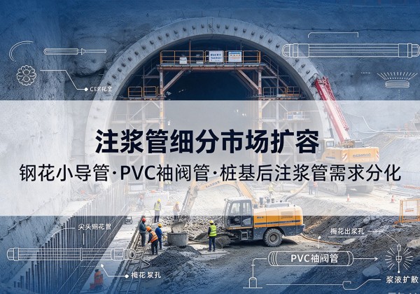 万荣注浆管细分市场扩容，隧道钢花小导管、PVC 袖阀管、桩基后注浆管需求分化
